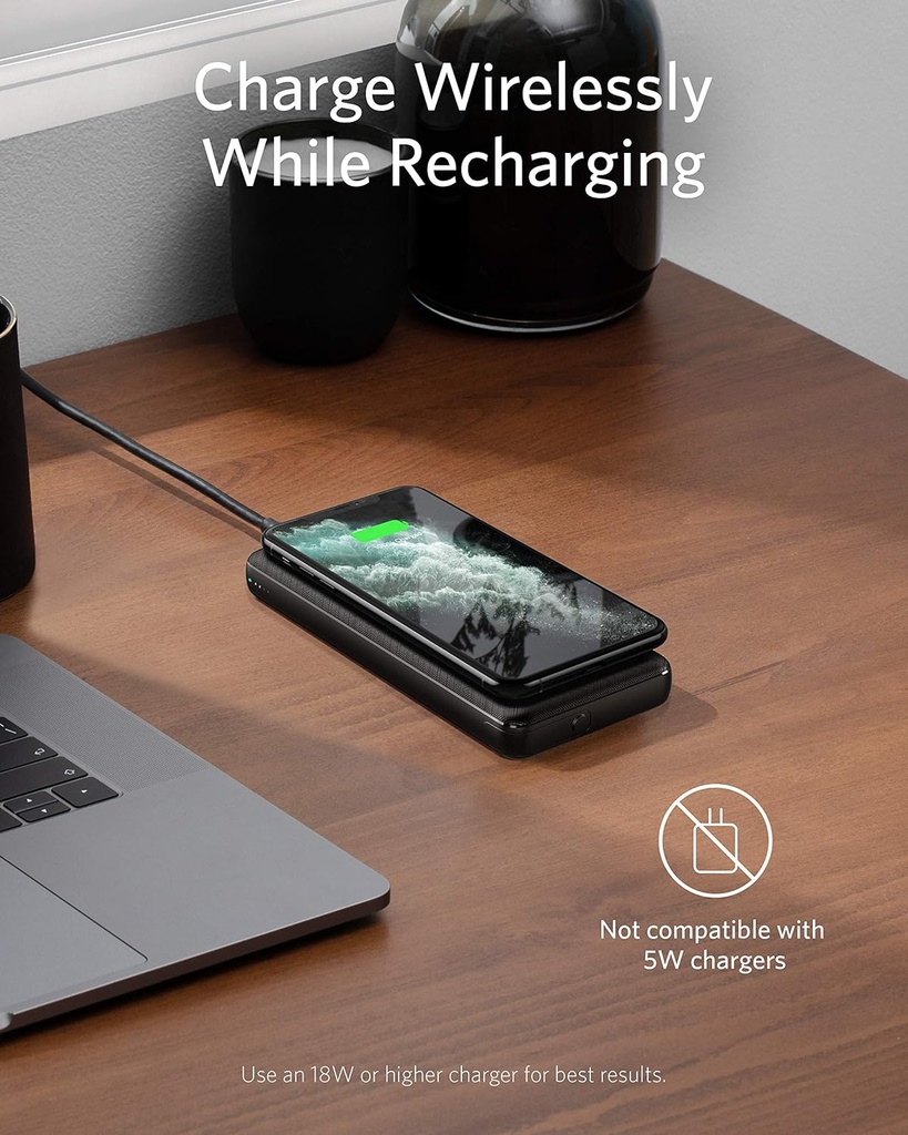 Chargeur portable Anker PowerCore III 10000 mAh, avec charge sans fil